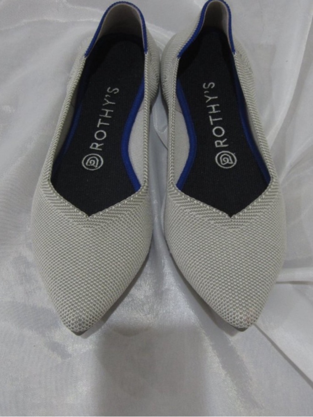 Rothy's 8 Flax Birdseed Point Flats Shoes